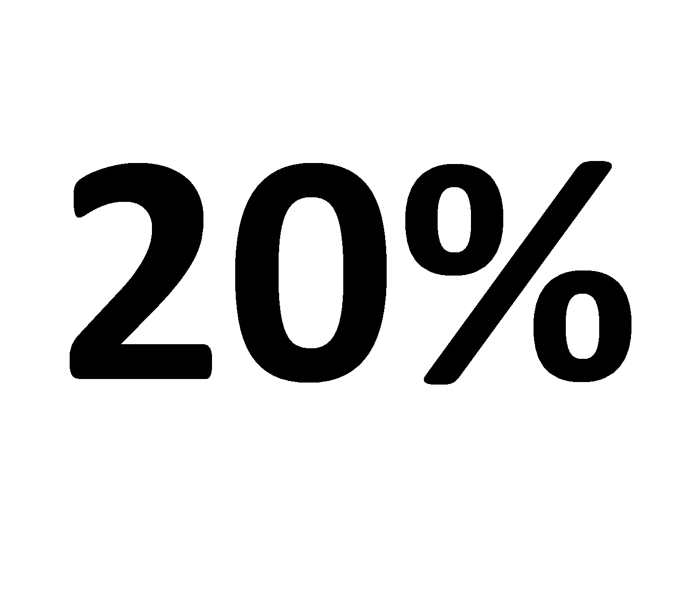 20% sparen