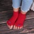 HAPPY FEET HF03S Adjustačné ponožky RED vel.S (do vel.38)